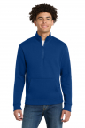 District V.I.T. Fleece 1/4-Zip Royal Blue Early Childhood Education with Embroidered Barry Tech Logo